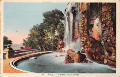 Nice — Cascade du Château — L. Gilletta et Cie, Edit. Photog