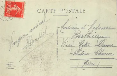 Mulhouse — Le Théâtre côté du Parc — Éditeur CH. BÉNÉRET, MARONF-NEUF-STRASBOURG — पीछे