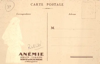 PARIS — Pałac Sprawiedliwości — Oferta od Hémoglobine Descbiens — Rewers