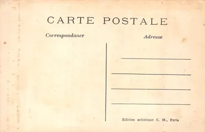 La Joconde — Portrait de Mona Lisa — Éditeur IMPRIMÉ SUR LA CARTE C. M — पीछे