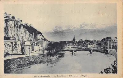 Grenoble — Le Fort Rabot — L'Isère et les Alpes — éditeur A. Genissien, n° 225.1