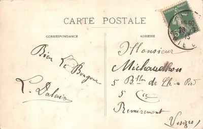 Dijon — Stazione Dijon-Ville — editore R.C.G. n. 66 — Verso