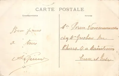 Nice - Avenue Masséna, Nouveaux Jardins et le Casino — éditeur COTE D'AZUR, n° 182 — Verso
