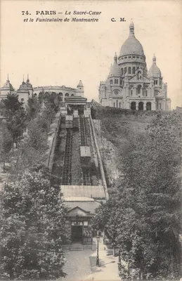 Paris — Le Sacré-Cœur et le Funiculaire de Montmartre — C.M. n°74