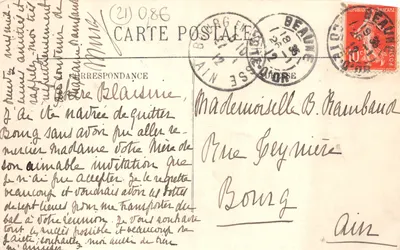 Beaune — Cour d'Honneur — Hôtel-Dieu — Le puits — LL. — n° 746 — Verso