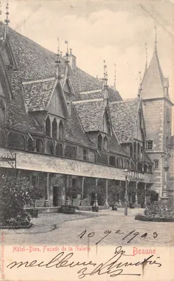 Hôtel-Dieu, Façade de la Galerie — Beaune, éditeur Beaune 20