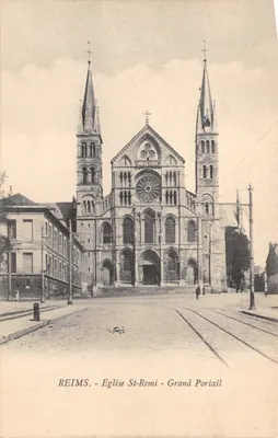 Reims — Église Saint-Remi — Grand Portail — éditeur imprimeur non identifié