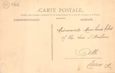 Reims — Porte de la Cour du Chapitre — éditeur imprimeur non identifié, n°40 — 裏面