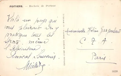 Poitiers — Rochers de Porteau — Raymond Bergevin Editions — Reverso