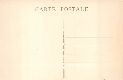 Lamartine — Portret w postaci busta — Lithografia Victora Augeda — Wydawca L. Blanc, Montmélian — Rewers