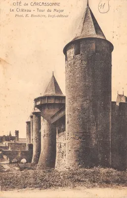 Cité de Carcassonne — Tour du Major — Phot. E. Roudière, Imp.-éditeur