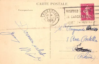 Cité de Carcassonne — Tour du Major — Phot. E. Roudière, Imp.-éditeur — पीछे