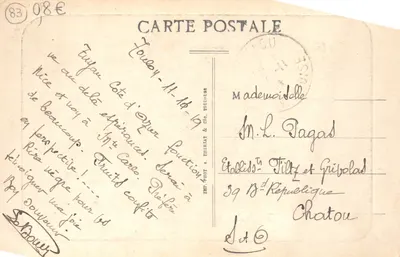 Toulon — Côte du Cap Brun — F. F. — Imp. Phot. A. Thirrat & Cie — 背面
