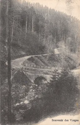 Pont sur un ruisseau — vue de montagne — Souvenir des Vosges, éditeur G. Schmitt, Schirmeck