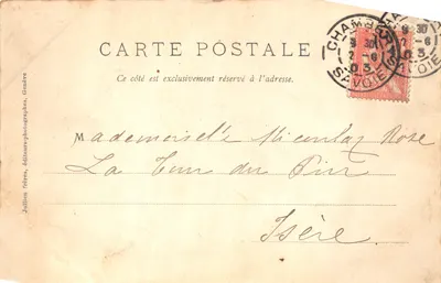 Chambéry — Château de Chaney — Librairie A. Perrin, Chambéry, n° 2331 — पीछे