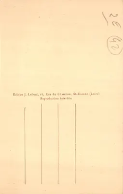 St-ÉTIENNE (Loire) — Le Jardin pour Enfants au Rond-Point — Édition J. Lafond — Verso