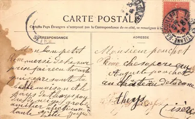 Saint-Étienne — La Place de l'Hôtel-de-Ville — éditeur Chéri Poubbeau, n°2 — Verso