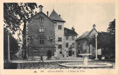 Aix-les-Bains — L'Hôtel de Ville — éditeur Cie des Arts Photomécaniques, n° 369