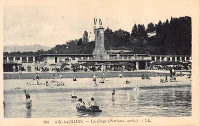 Aix-les-Bains — La plage (Pétriaux, arch.) — LL. n° 164
