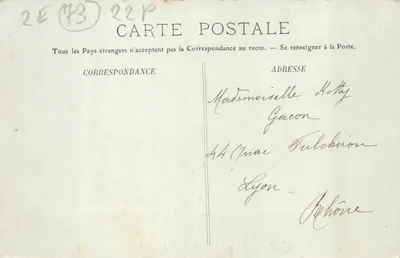 Aix-les-Bains — La Chambotte et le Lac du Bourget — éditeur LL, n° 143 — 裏面