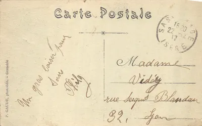 Sassenage — Le Château des Côtes — P. GAUDE, phot.-édit. - Grenoble — पीछे