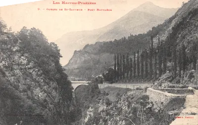 Gorges de St-Sauveur — Pont Napoléon — Éditeur A. Trantoul