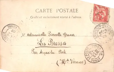 Château de Clavières — Environs de Châteauroux — éditeur Cliché A. Lacoste, Imp. à Châteauroux — 裏面