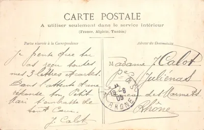 Vesoul — Il Monumento del 1870-71 — editore Burner, Vesoul — Verso