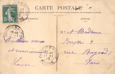 Châlons-sur-Marne — Derrière de la Caisse d'Épargne — L. Coëx, édit. Châlons-sur-Marne — पीछे