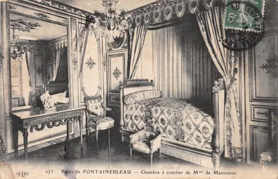 Palais de FONTAINEBLEAU — Chambre à coucher de Mme de Maintenon