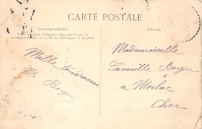 Palais de Fontainebleau — Étang aux Carpes et le Palais — Éditeur : 'Palais de Fontainebleau' (imprimé sur la carte) — 背面