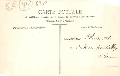 Annecy — Un Coin des Canaux — Pittier, phot-édit., Annecy, n° 659 — 뒷면