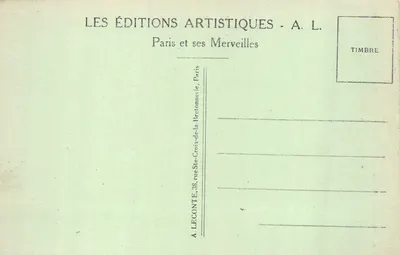 Versailles — Le Petit Trianon — éditeur A. L — 背面