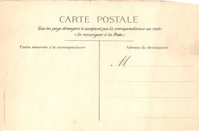 Source Mattoni-Giesshübl — Vue du château — éditeur LA PLATRONICHEL (CONTROQUE) — Verso