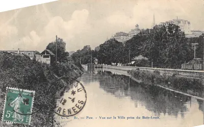 Pau — Vue sur la Ville prise du Bois-Louis — C.C. 81