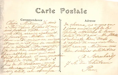 Pau — Le Château — ND. Phot — Verso