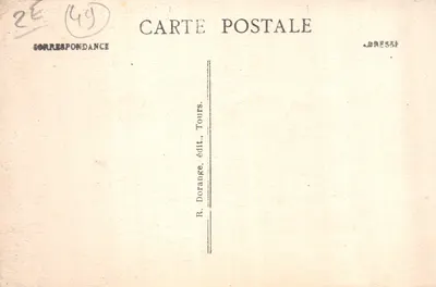 Angers (M.-et-L.) — Entrada principal del Museo Saint-Jean, que se convirtió en museo arqueológico en 1874 — R. D — Reverso