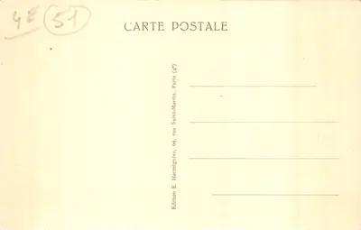 Epernay (Marne) — L'Hôtel de Ville — éditeur Harmignies — Verso