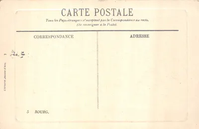 Église de Brou. Le Chœur — intérieur gothique avec autel et retable sculpté — éditeur Librairie Jeanne d'Arc, n°5 — पीछे