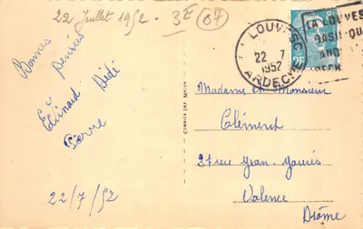 La Louvesc (Ardèche) — Exterieur de la Basilique — éditeur Combier Imp. Macon — 裏面