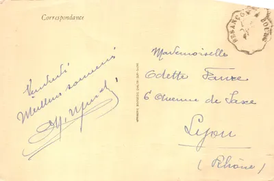 Les Planches-en-Montagne — Les Gorges de la Langouette, scène de cascade — éditeur Jura-Touriste — Verso
