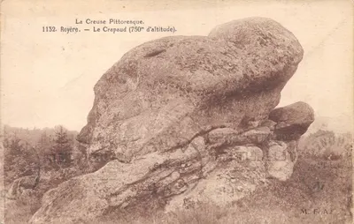 La Creuse Pitttoresque — Le Crapaud (750m d'altitude) — M.F.A. n°1132