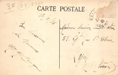 La Creuse Pitttoresque — Le Crapaud (750m d'altitude) — M.F.A. n°1132 — पीछे