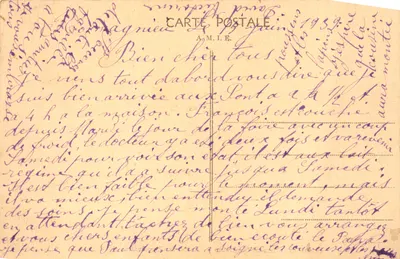 Massif de la Grande-Chartreuse — Route du Frou, entrée du Tunnel — éditeur 'Carte Postale A.M.I.E.' n°666 — Verso