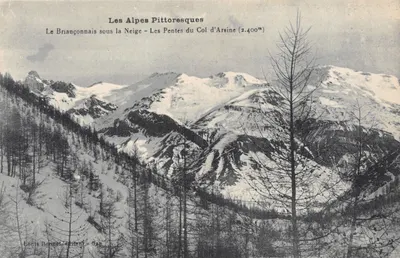 Les Alpes Pittoresques — Les Pentes du Col d'Arsine (2.400m) — Louis Bonnet, Éditeur - Gap