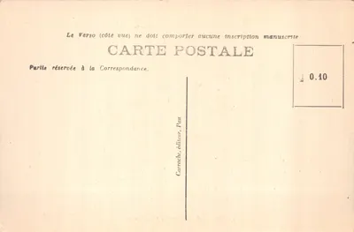 Pau — Palacio de Invierno, vista frontal — editor Carrache, n.º 25 — Reverso