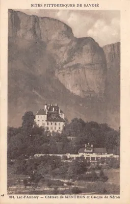 Lac d'Annecy — Château de Menthon et Casque de Néron — Sites pittoresques de Savoie, n°293