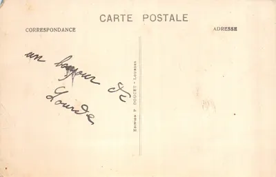 Lourdes - Funiculaire du Pic du Jer - Gare du bas P.D. - Édition P. Doucet — 裏面