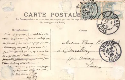 Environs de SAINT-ETIENNE — La Loire à Cornillon — Éditeur M.P. ST ETIENNE, n°37 — पीछे