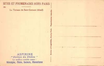La Terrasse de Saint-Germain — détail — Édition d'ArtasVON, Neuilly-Paris — 背面